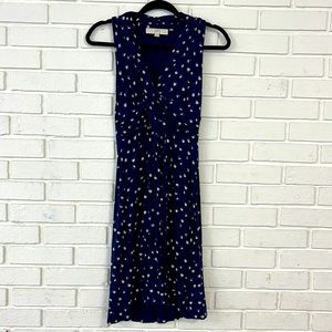 D351 Navy Blue Halter Dress by Loft Size XSP